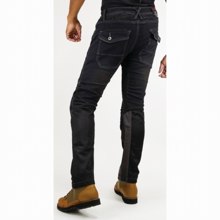 Мотоджинсы Komine WJ-741S S/F Protect Leather Mesh Jeans с натуральной кожей и сеткой